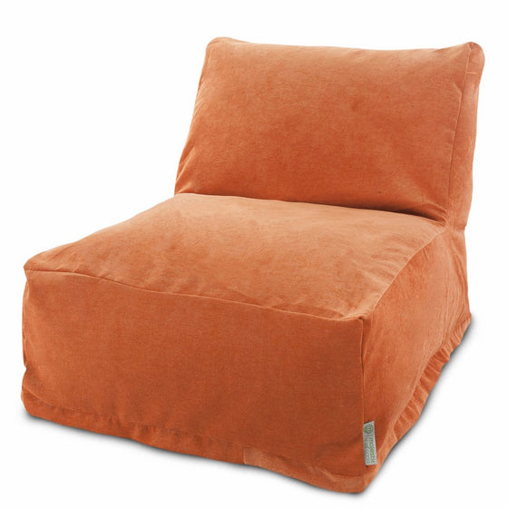 Majestic Home Goods Villa Orange Bean Bag Chair Lounger