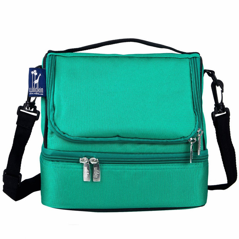 Wildkin Emerald Green Two Compartment Lunch Bag