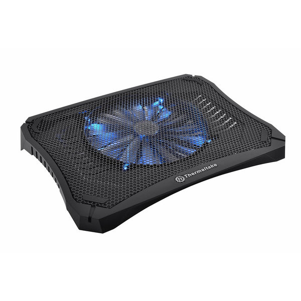 Thermaltake Massive V20 Steel Mesh Panel Single 200mm Blue LED Fan Adjustable Speed Control 10"-17" Laptop Notebook Cooling Pad CL-N004-PL20BL-A