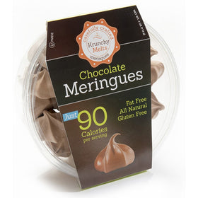 Krunchy Melts Original Meringue Cookies – Chocolate Flavor – 4 Oz Tub