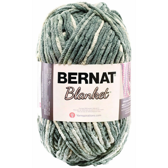 Bernat 16111010001 Blanket Yarn, 10.5 Ounce, Silver Steel, Single Ball