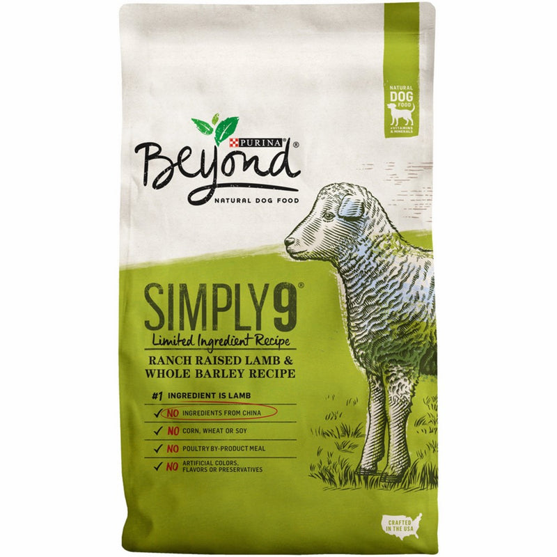 Purina Beyond Simply 9 Ranch-Raised Lamb & Whole Barley Recipe Adult Dry Dog Food - 14.5 lb. Bag