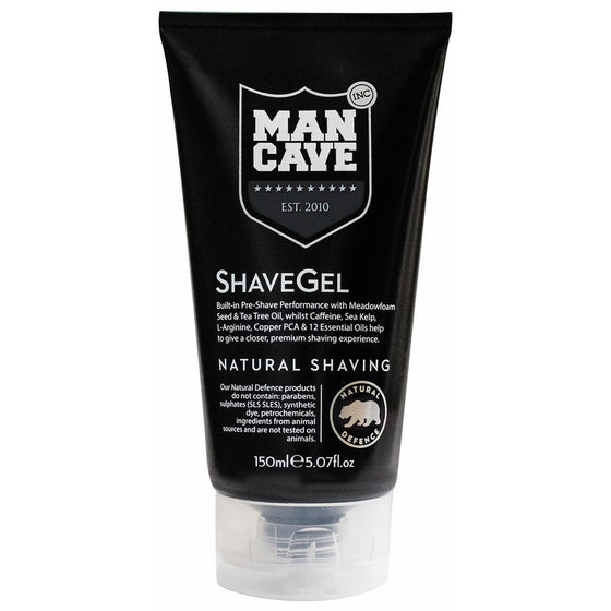 Mancave Caffeine Shave Gel, 5.9 Ounce