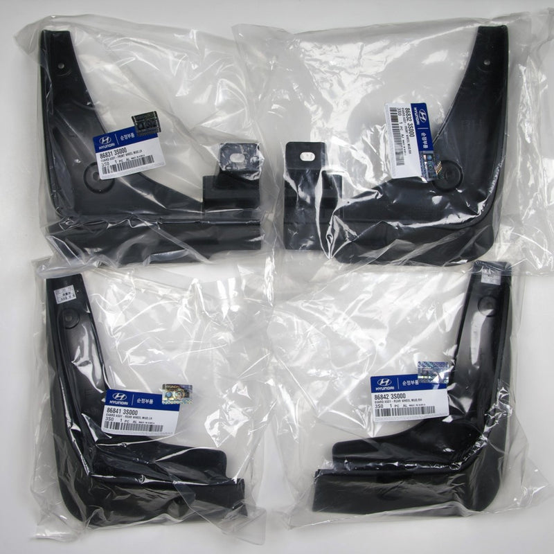 Hyundai Motors OEM Genuine Front Rear Left Right Mud Guard Flap Splash 4-pc Set For 2011 2012 2013 Hyundai Sonata : i45