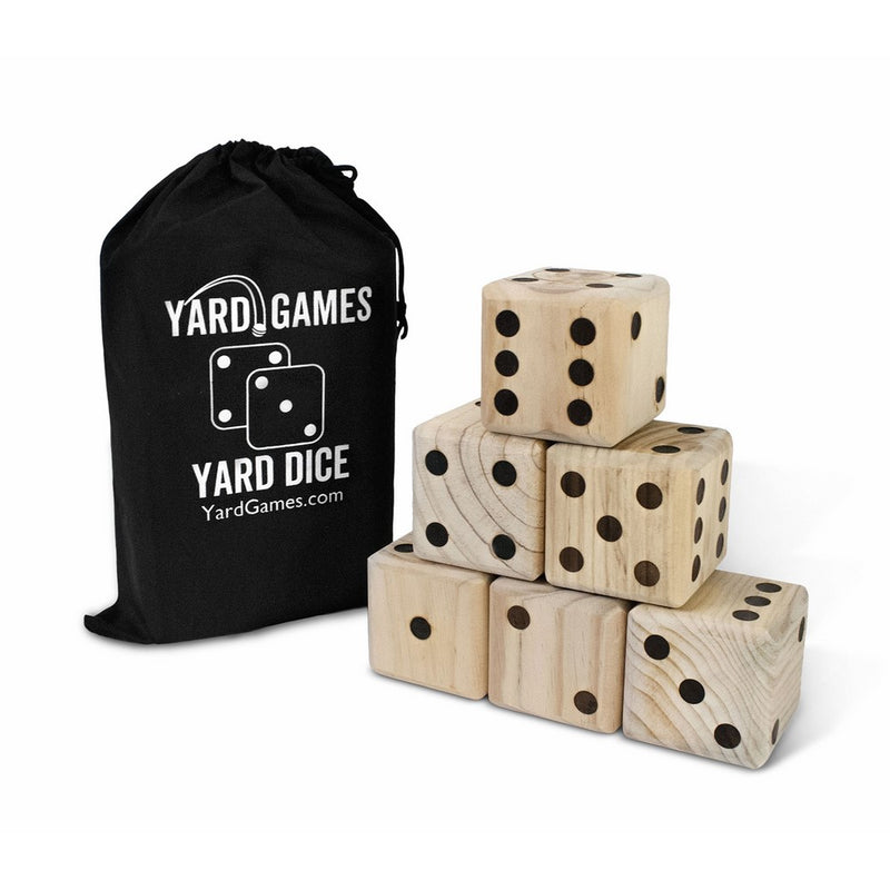 Giant Wooden Yard Dice