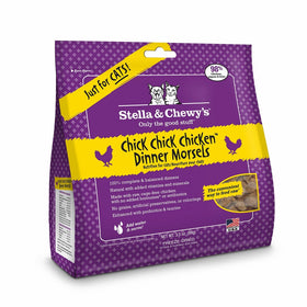 Stella & Chewy's Freeze-Dried Raw Chick, Chicken Dinner Morsels Grain-Free Cat Food, 3.5 oz