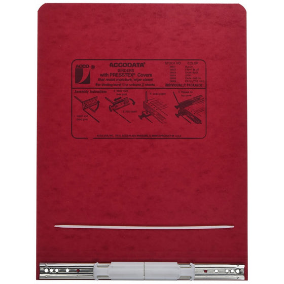 Acco 9.5 Inch Presstex Data Binder, Red, (A7026029A)