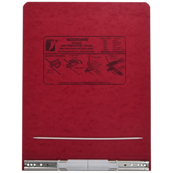 Acco 9.5 Inch Presstex Data Binder, Red, (A7026029A)