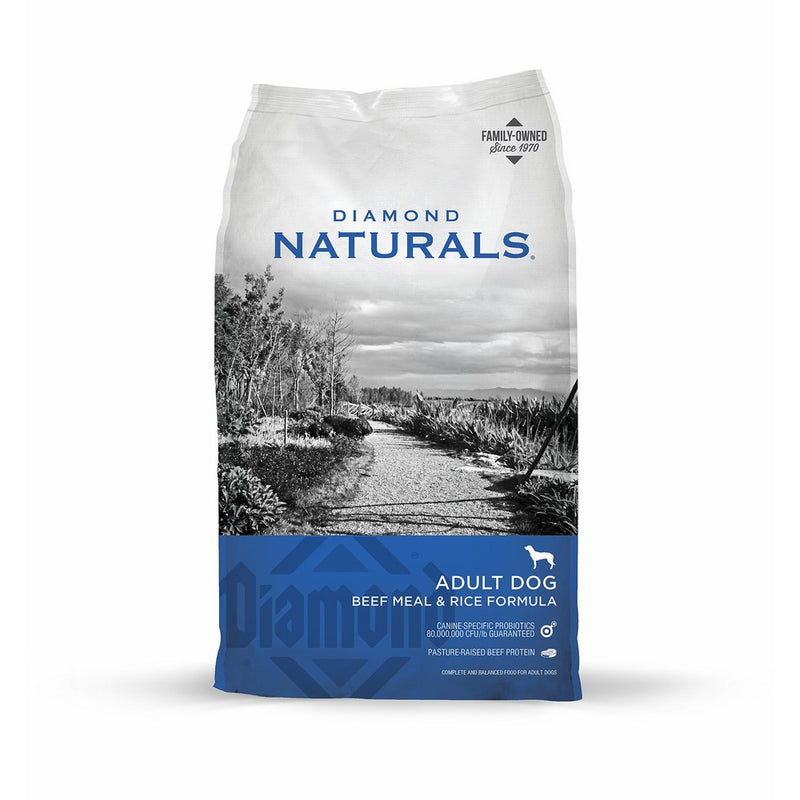 Diamond Naturals ADULT Real Meat Recipe Natural Dry Dog Food with Real Pasture Raised Beef Protein 40lb