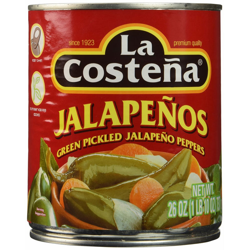 La Costena Whole Jalapeno Pepper, 26 oz