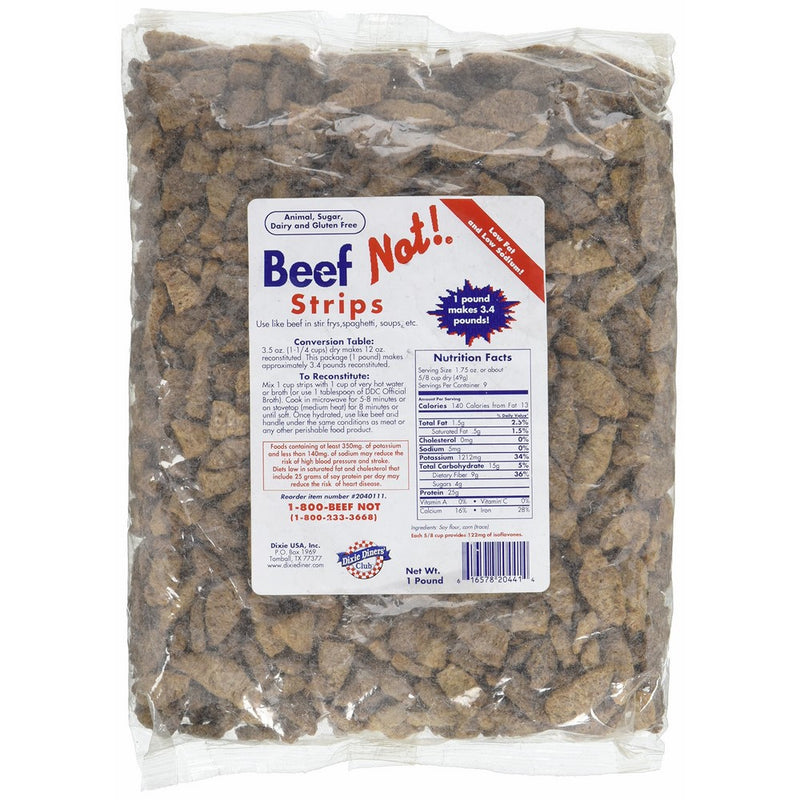 Dixie Diners' Club - Beef (Not!) Strips (1 lb bag)