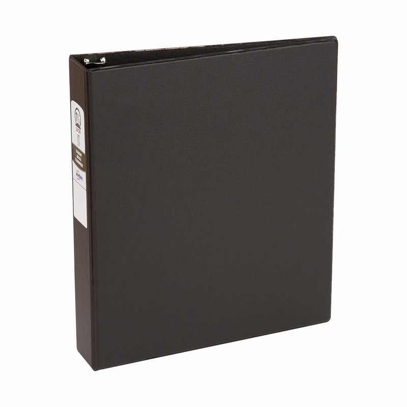 Avery Economy Binder with 1.5 Inch Round Ring, Black, 1 Binder (3401)