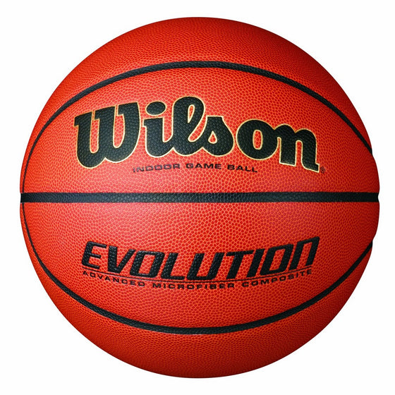 Wilson Evolution Indoor Game Basketball, Official Size (29.5"), Black