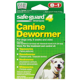 Excel 8in1 Safe-Guard Canine Dewormer for Small Dogs, 3 Day Treatment
