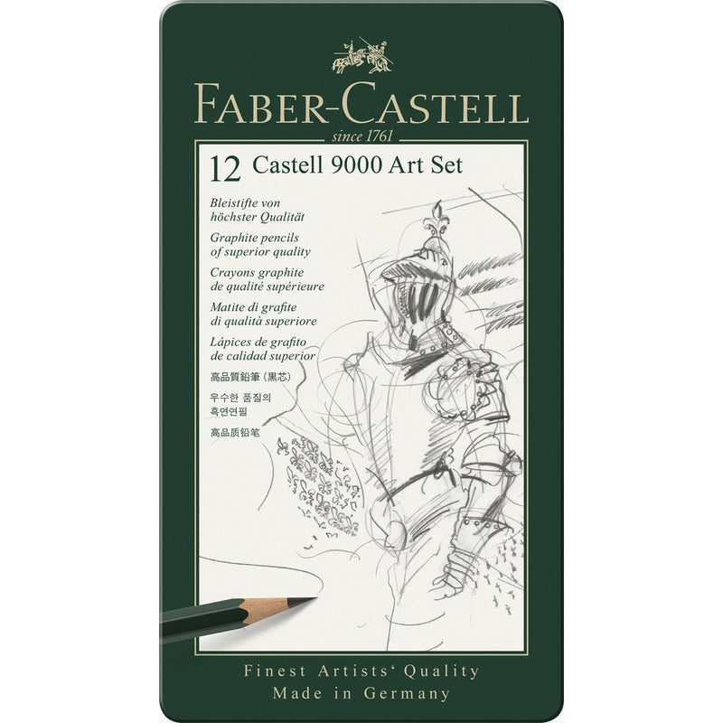 Faber-Castell 9000 Graphite Sketch Pencil Sets Art 8B - 2H set of 12