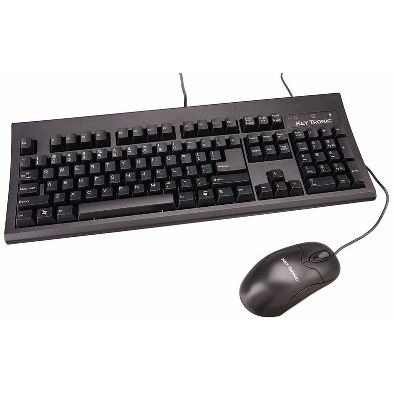 Keyboard with opt Mouse USB Blac