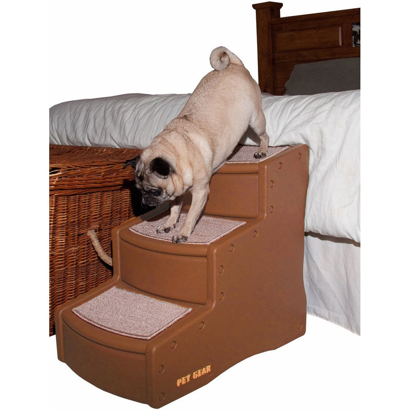 Pet Gear Easy Step III Pet Stairs, 3-Step for Cats/Dogs, Removable Washable Carpet Treads, For Pets Up To 150lbs