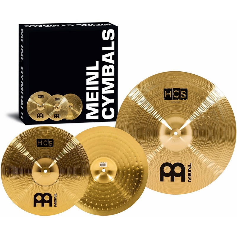 Meinl Cymbals HCS1418 HCS Cymbal Box Set Pack with 14" Hi Hat Pair and 18" Crash/Ride Cymbal (VIDEO)