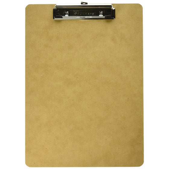 Saunders Recycled Hardboard Clipboard with Low Profile Clip, Letter Size, 8.5 inch x 12 inch 1 Clipboard (05512)