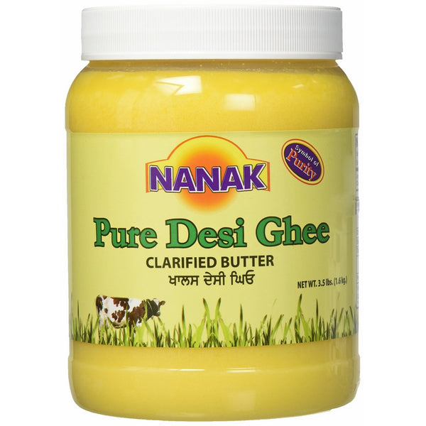 Nanak Pure Desi Ghee, Clarified Butter, 56-Ounce Jar