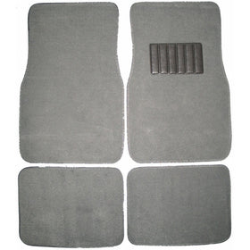 Front & Rear Carpet Car Truck SUV Floor Mats - Grey