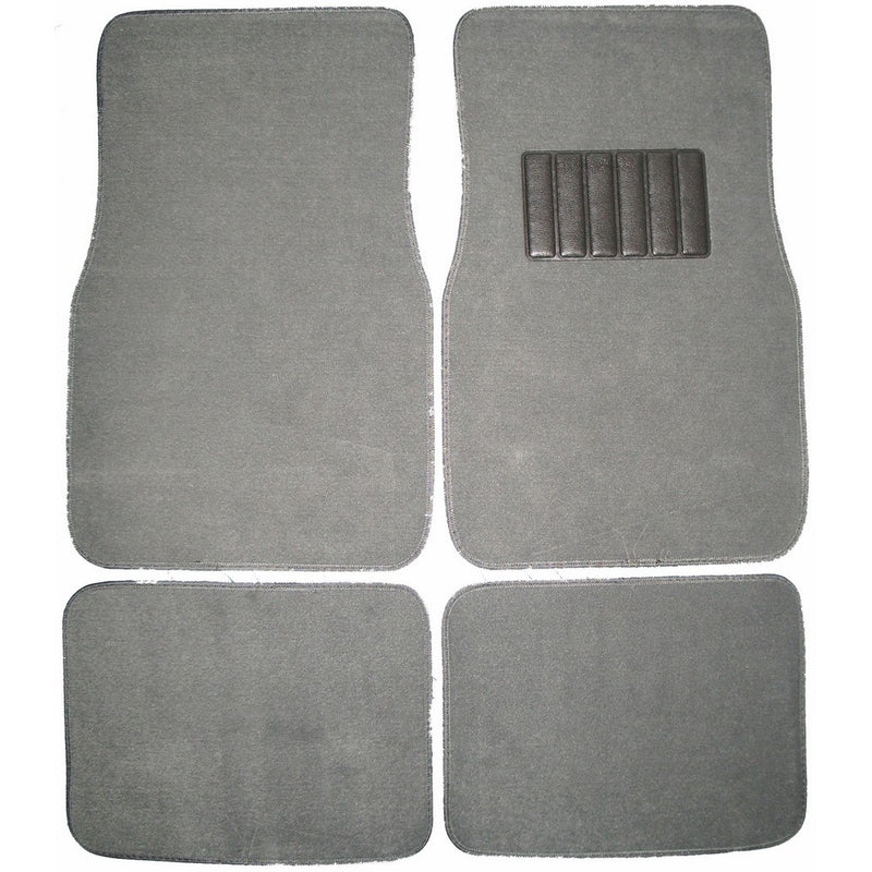 Front & Rear Carpet Car Truck SUV Floor Mats - Grey