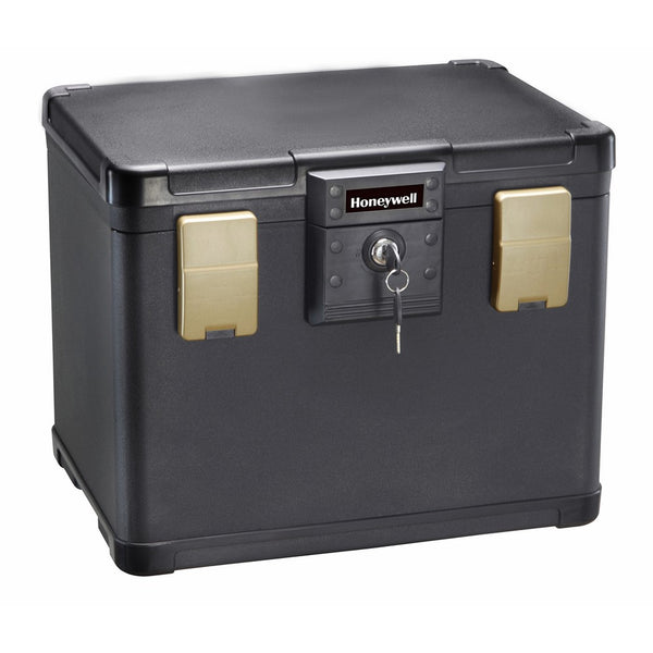 Honeywell 30 Minute Fire Safe Waterproof Filing Safe Box Chest fits Letter and A4 Files, Medium, 1106