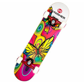 Punisher Skateboards Butterfly Jive Complete 31-Inch Skateboard with Canadian Maple