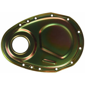 Milodon 65501 Gold Zinc Plated Timing Cover for Small Block Chevy