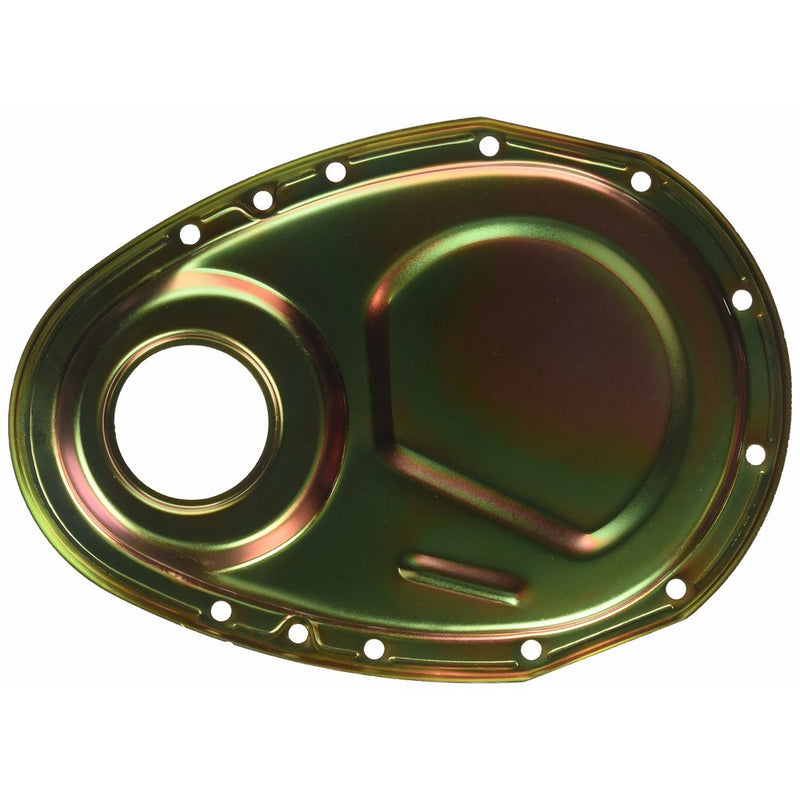 Milodon 65501 Gold Zinc Plated Timing Cover for Small Block Chevy