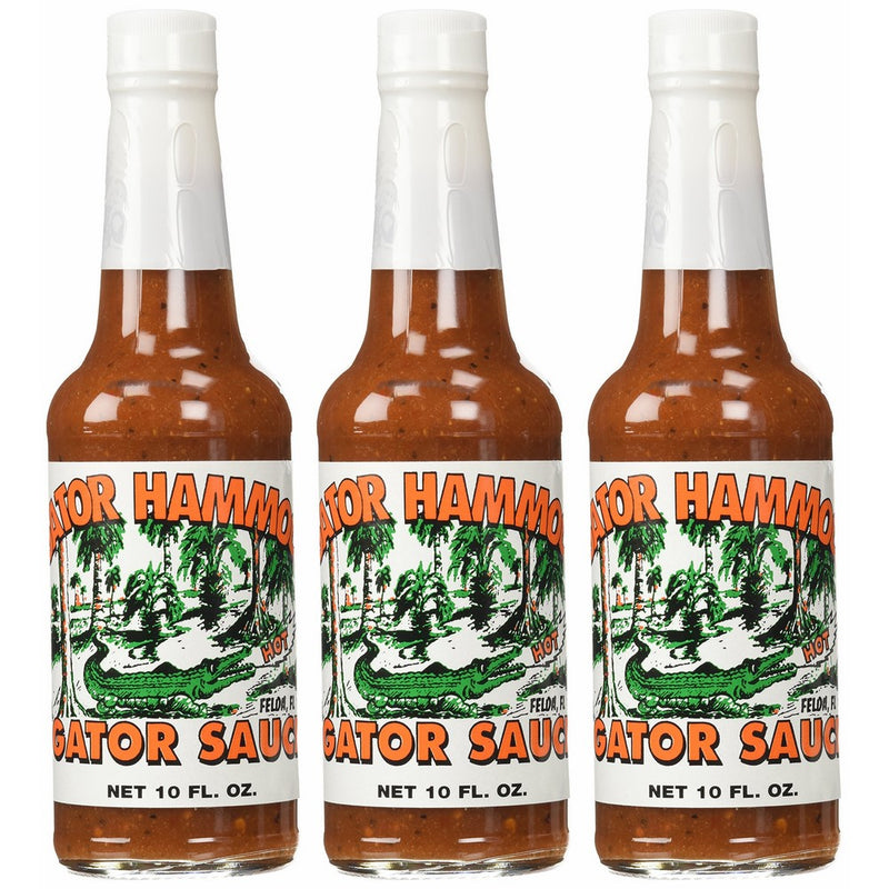 Gator Hammock Gator Sauce - 10 Ounce Bottles, 3 Pack