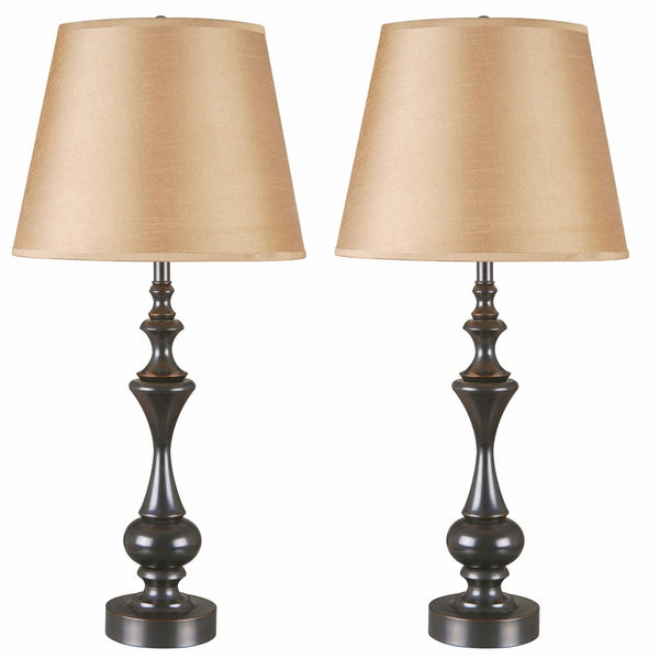 Kenroy Home 32200ORB Stratton II Table Lamp, 2-Pack