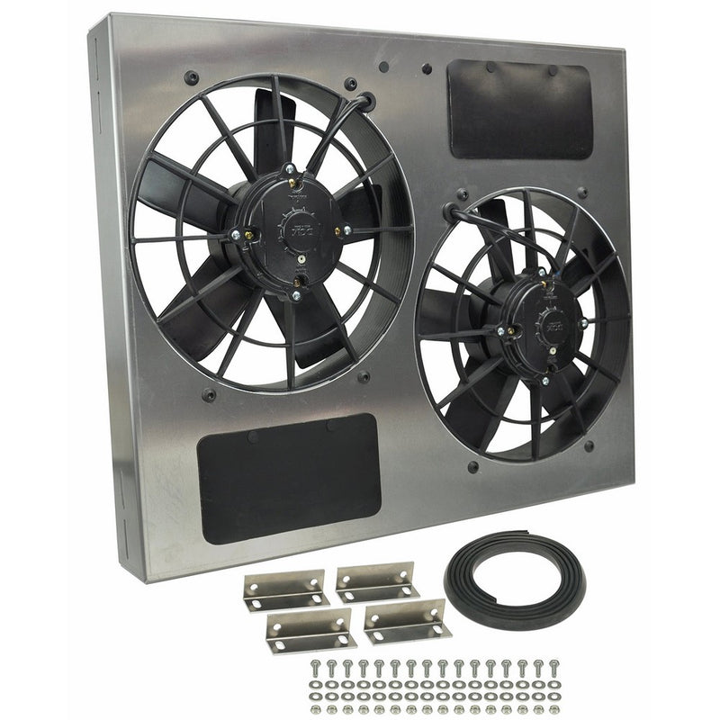 Derale Performance 16835 Gray/Black High Output Dual Radiator Fan