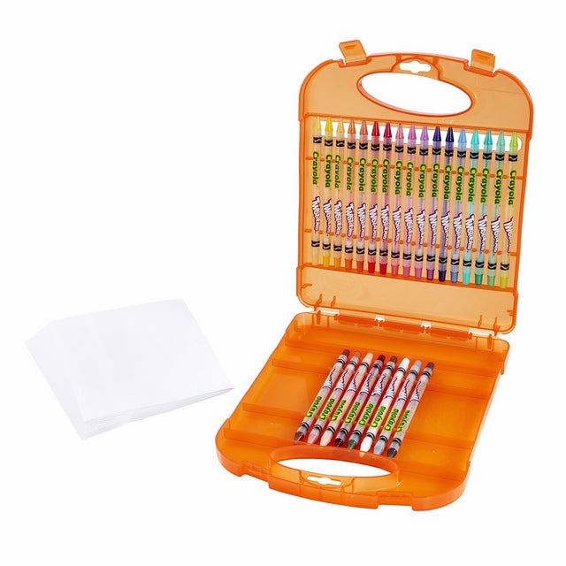 Crayola Twistables; Colored Pencils Kit; Art Tools; 25 Colored Pencils, 40 Sheets of Paper and Storage Case