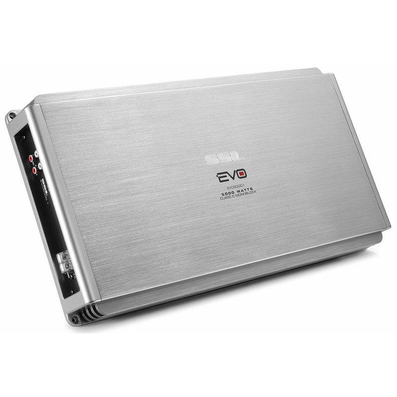 Sound Storm EVO5000.1 EVO 5000 Watt, 1 Ohm Stable Class D Monoblock Car Amplifier with Remote Subwoofer Control