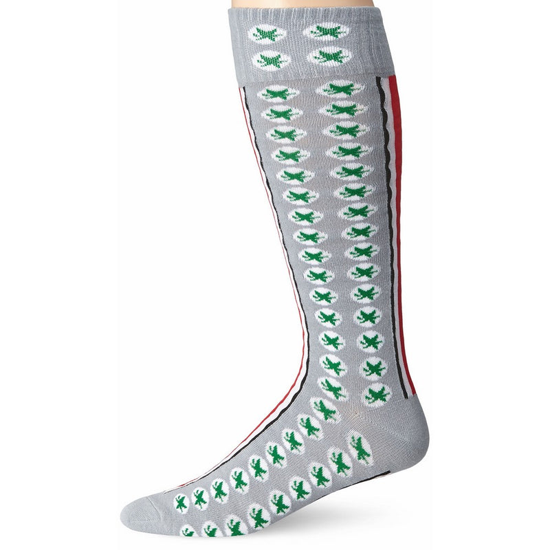 Donegal Bay NCAA Ohio State Buckeyes Helmet Stripe Gray Dress Socks