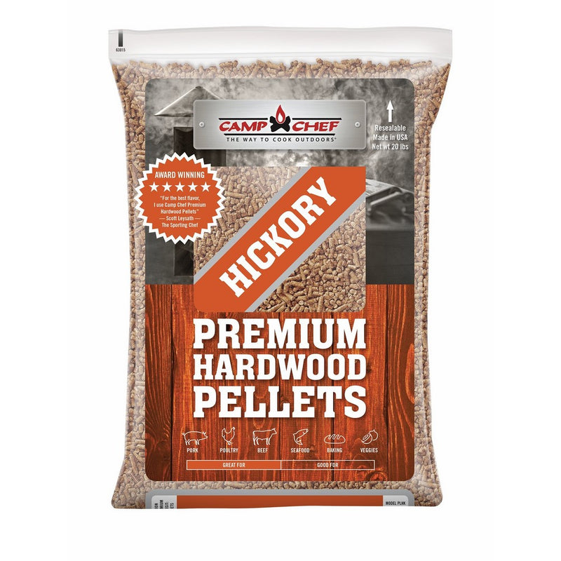 Camp Chef PLHKBag of Premium Hardwood Hickory Pellets for Smoker, 20 lb.