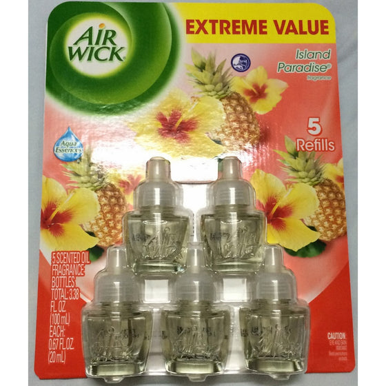 Air Wick "Island Paradise" 5 Piece Scented Oil Value Pack