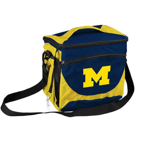 NCAA Michigan Wolverines 24-Can Cooler with Bottle Opener and Front Dry Storage Pocket