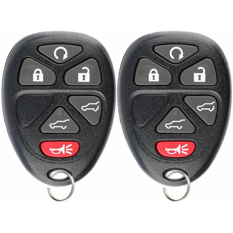 KeylessOption Keyless Entry Remote Control Car Key Fob Replacement for OUC60221, 15913427 (Pack of 2)