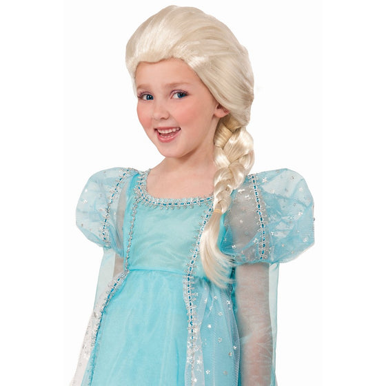Forum Side Braid Child Princess Wig, Blonde