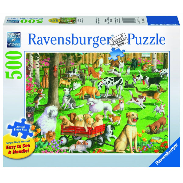 Ravensburger At The Dog Park Large Format Jigsaw Puzzle (500 Piece)