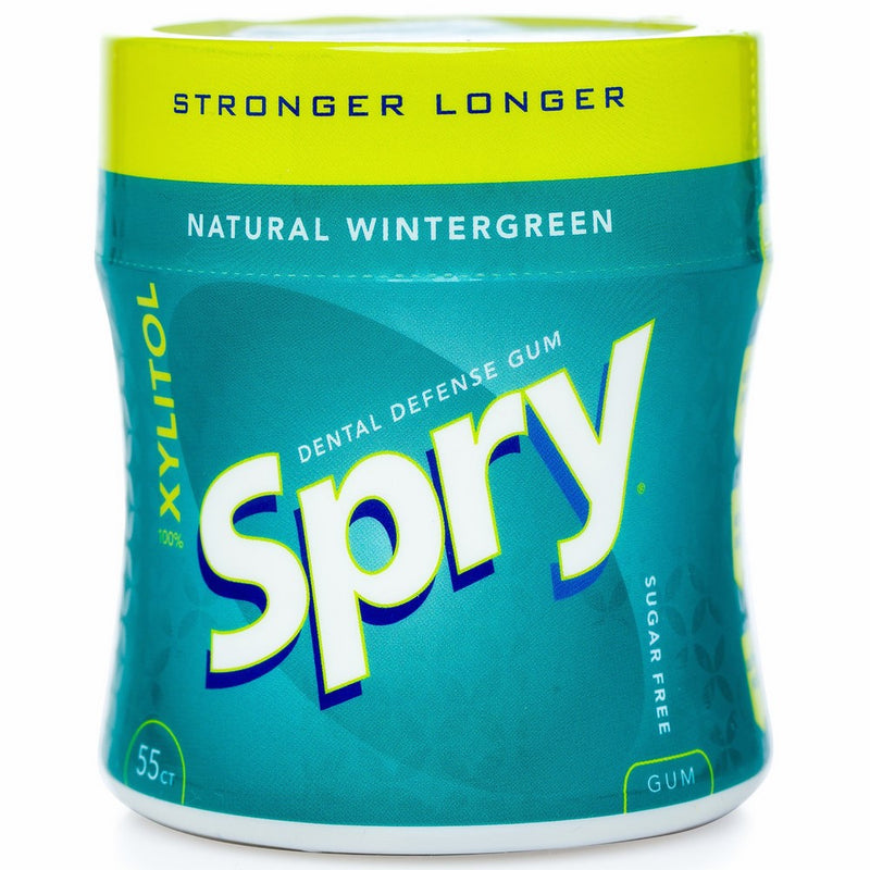Spry Gum Stranger Longer Wintergreen, 55 ct