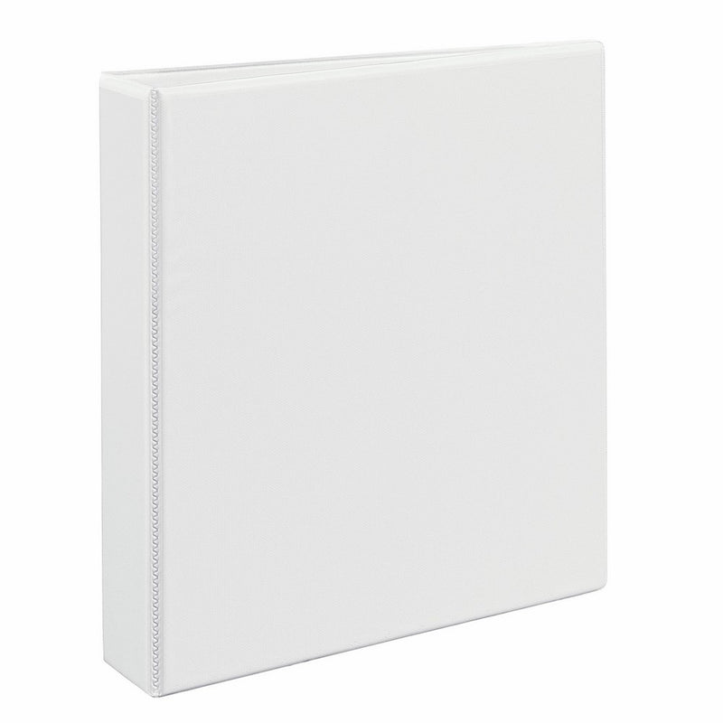 Avery 09401 Durable View Binder w/Nonlocking EZD Rings, 11 x 8 1/2, 1 1/2" Cap, White