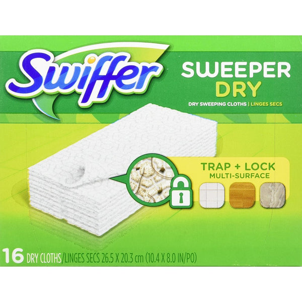 Swiffer Disposable Cloth Dry Sweeping Refills, 16 Count