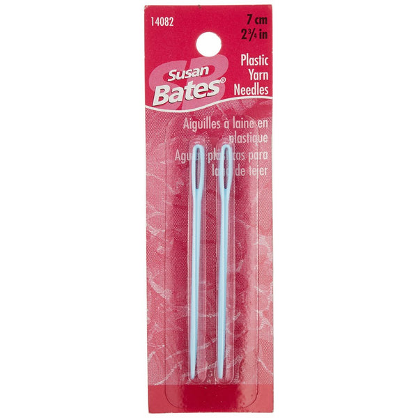 Susan Bates 14082 2-Pack Plastic Yarn Knitting Needle, 2-3/4-Inch