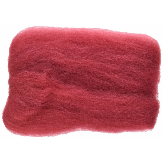 Wool Roving 12" .22 Ounce-Berry