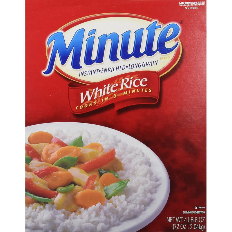 Minute Instant Enriched Long Grain White Rice, 72oz