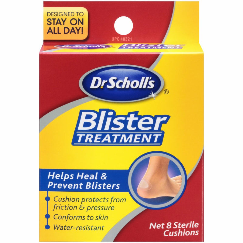 Dr. Scholl's Blister Treatment, Sterile Cushions, 8 Count box(Packaging May vary)