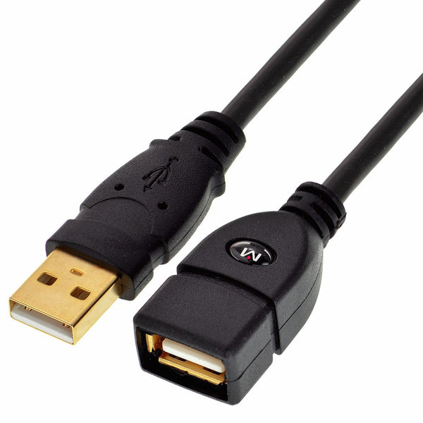 Mediabridge 30-002-10B USB 2.0 - USB Extension Cable (10 Feet) - A Male to A Female with Gold-Plated Contacts